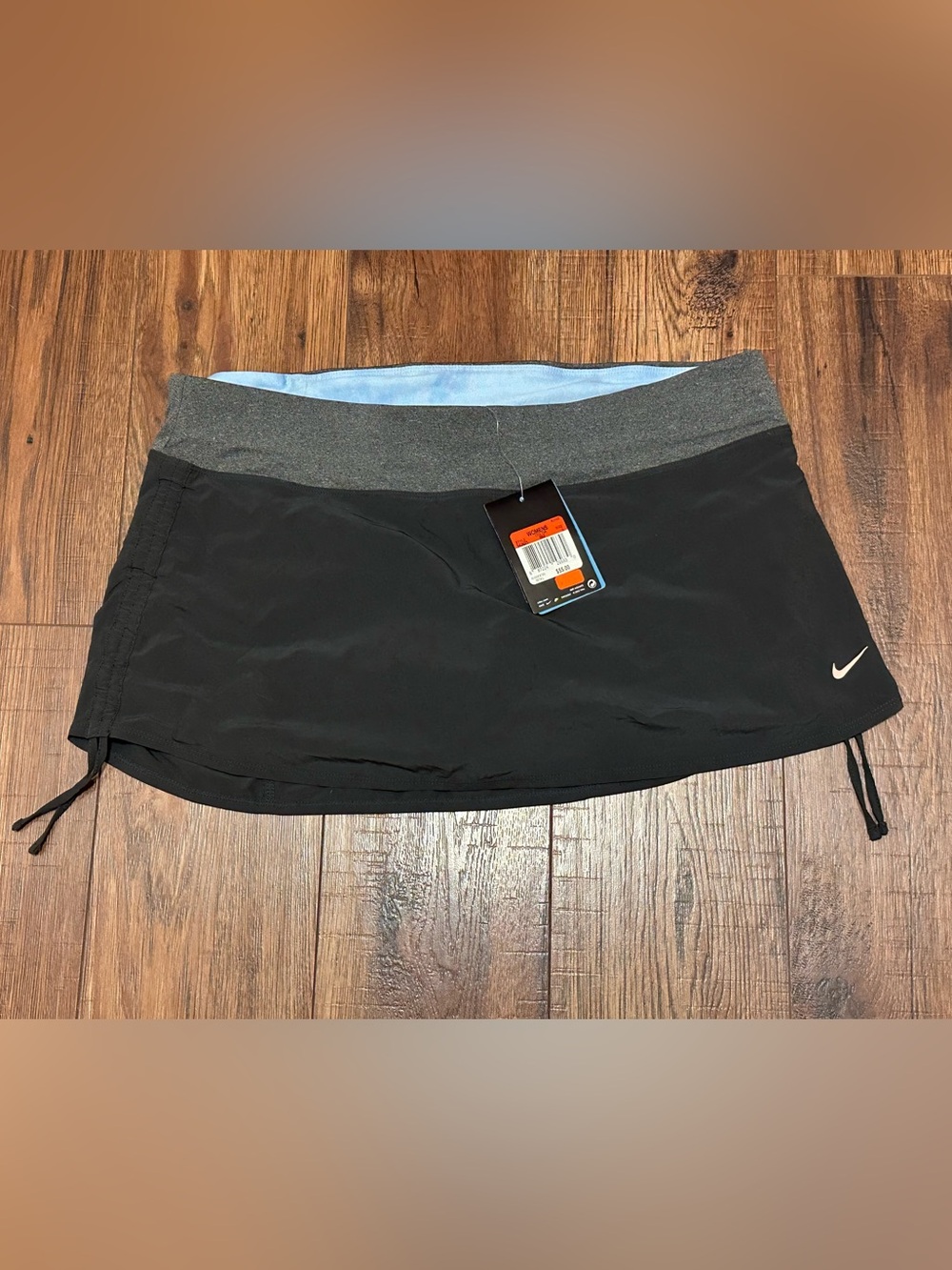 Nike Women's Black Athletic Skort with Grey Waistband